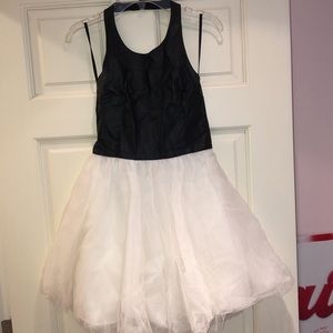 Leather top party dress
